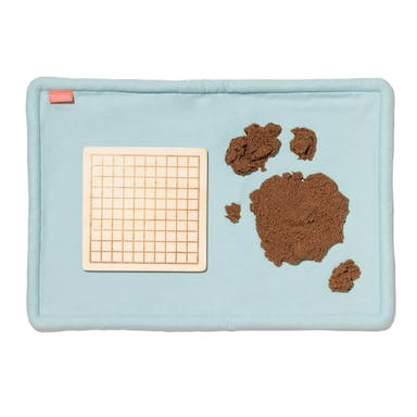 Modeling Sand & Wipeable Mat from The Examiner Play Kit