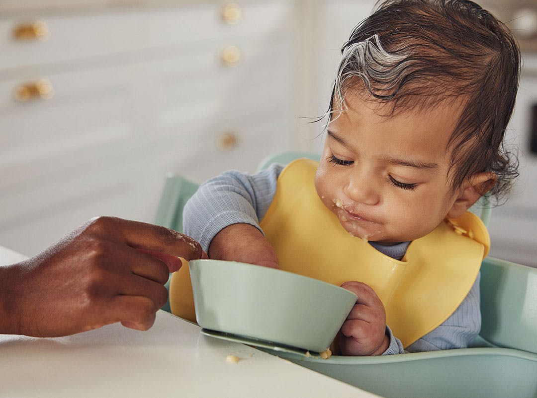 baby eating