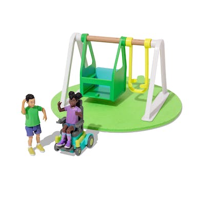 Friends & Swing Set from The Connector Play Kit