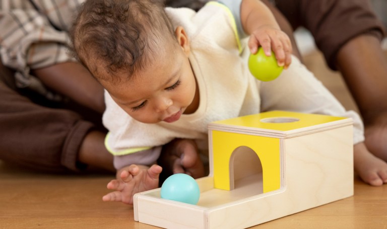 when do babies develop object permanence?