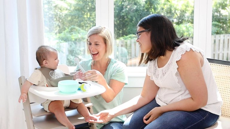 Baby in a high chair