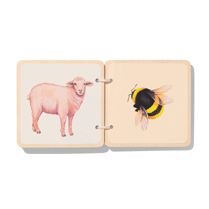 Animal Wooden Book