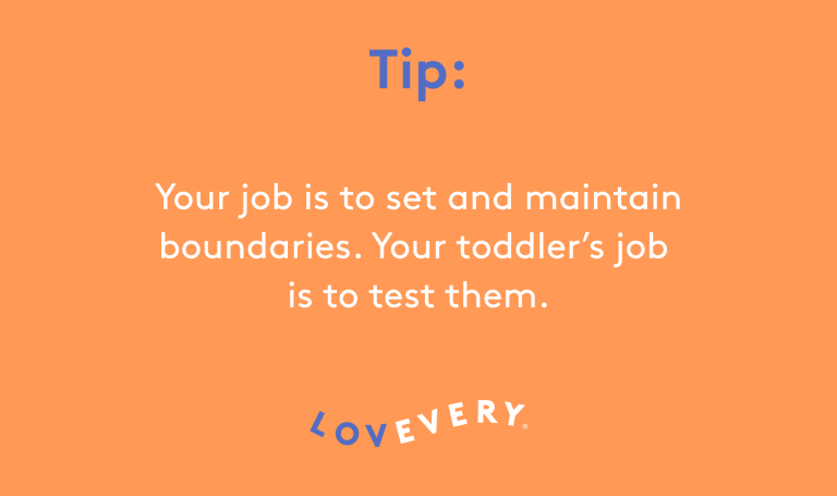 Tip: Your job is to set and maintain boundaries.